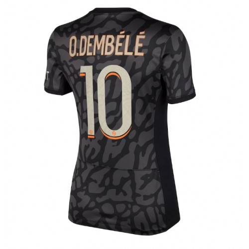 Fotballdrakt Dame Paris Saint-Germain Ousmane Dembele #10 Tredjedrakt 2023-24 Kortermet